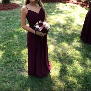 Bill levkoff dress wine gown